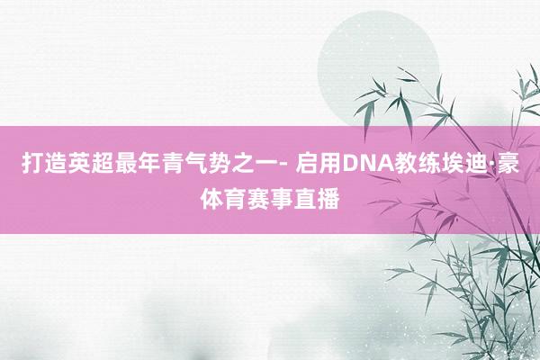 打造英超最年青气势之一- 启用DNA教练埃迪·豪体育赛事直播