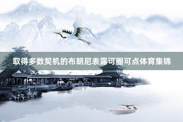 取得多数契机的布朗尼表露可圈可点体育集锦
