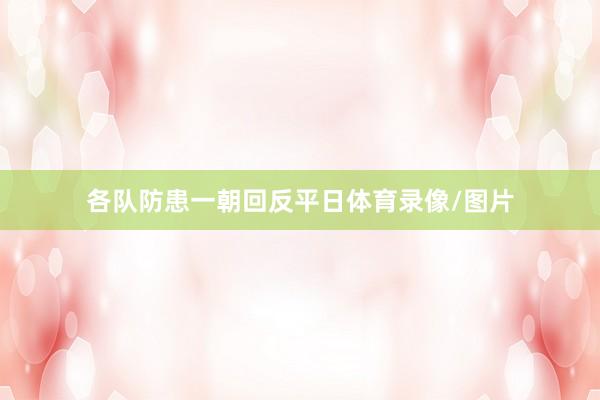 各队防患一朝回反平日体育录像/图片
