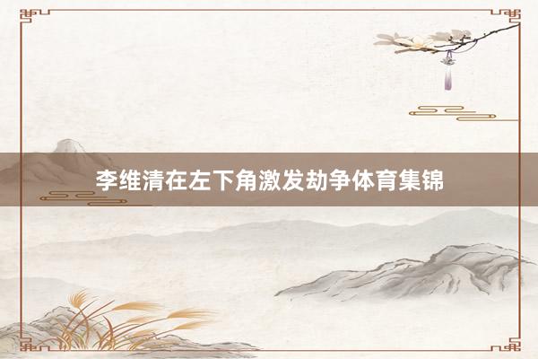李维清在左下角激发劫争体育集锦