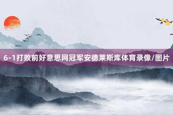 6-1打败前好意思网冠军安德莱斯库体育录像/图片