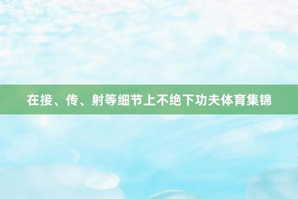 在接、传、射等细节上不绝下功夫体育集锦