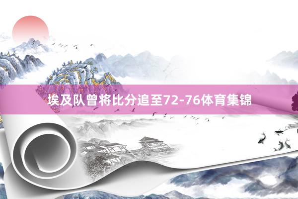 埃及队曾将比分追至72-76体育集锦