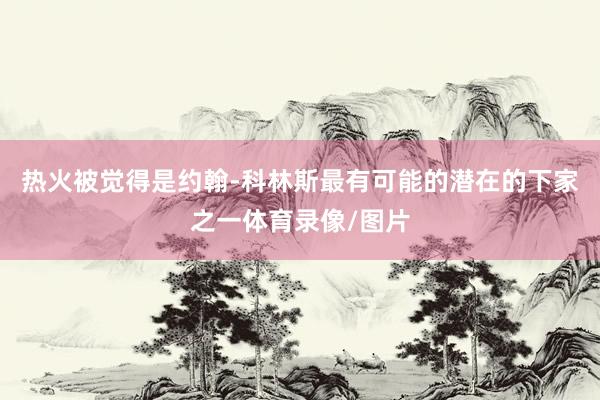 热火被觉得是约翰-科林斯最有可能的潜在的下家之一体育录像/图片