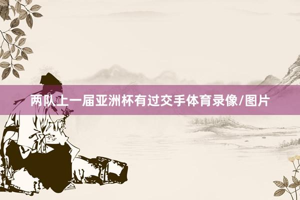 两队上一届亚洲杯有过交手体育录像/图片