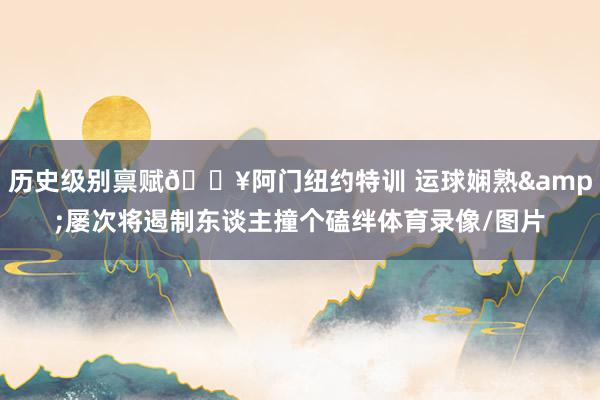 历史级别禀赋🔥阿门纽约特训 运球娴熟&屡次将遏制东谈主撞个磕绊体育录像/图片
