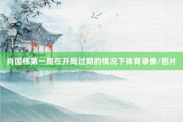 肖国栋第一局在开局过期的情况下体育录像/图片