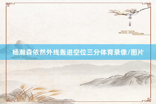 杨瀚森依然外线轰进空位三分体育录像/图片