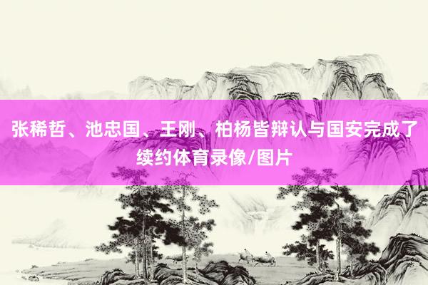 张稀哲、池忠国、王刚、柏杨皆辩认与国安完成了续约体育录像/图片