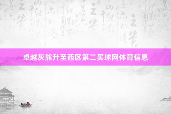卓越灰熊升至西区第二买球网体育信息