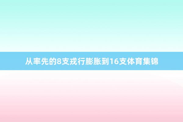 从率先的8支戎行膨胀到16支体育集锦