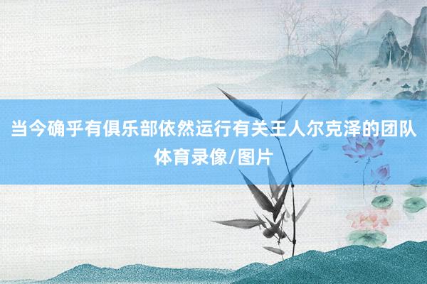 当今确乎有俱乐部依然运行有关王人尔克泽的团队体育录像/图片